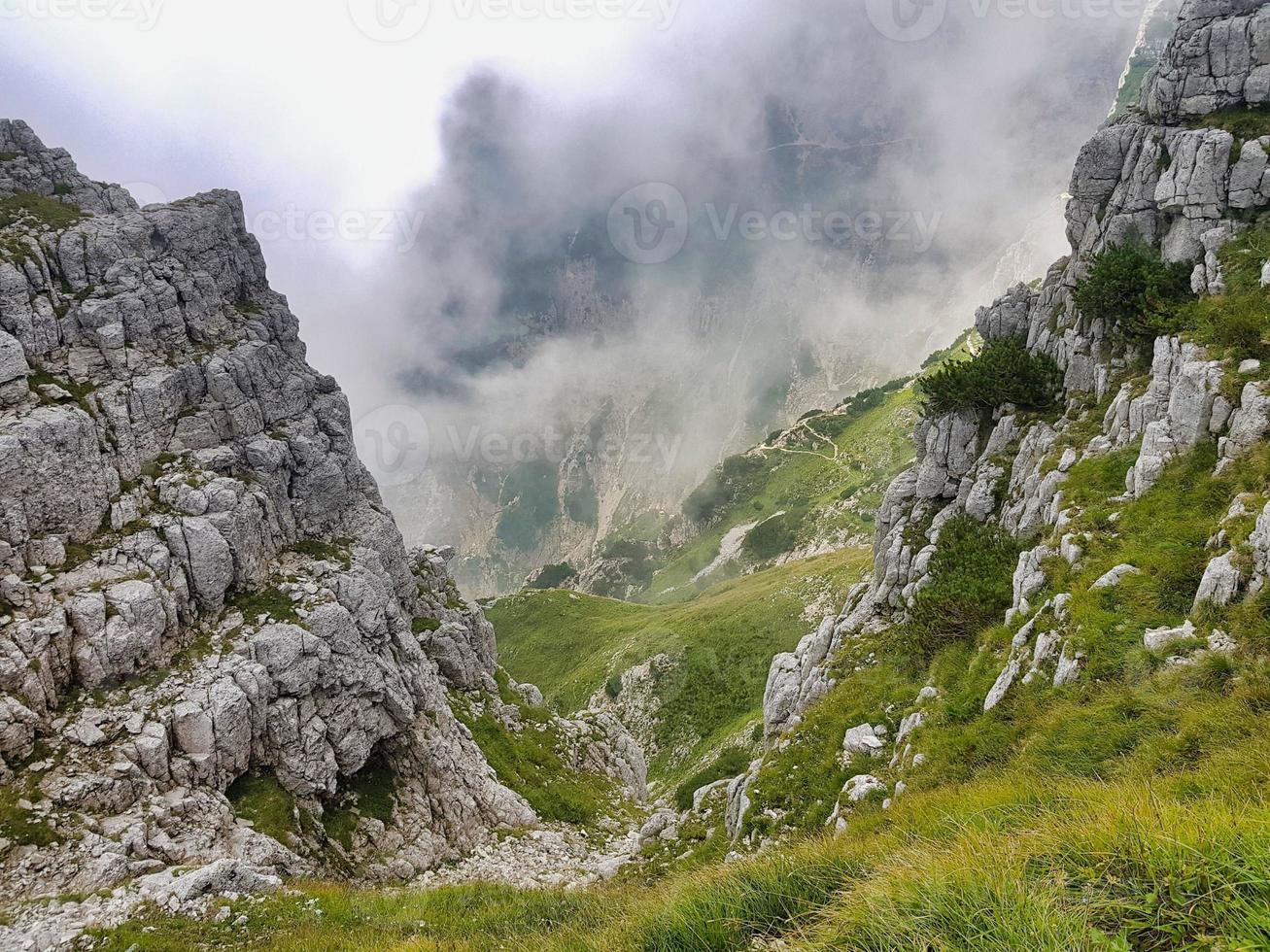 Scenic mountain landscape photo