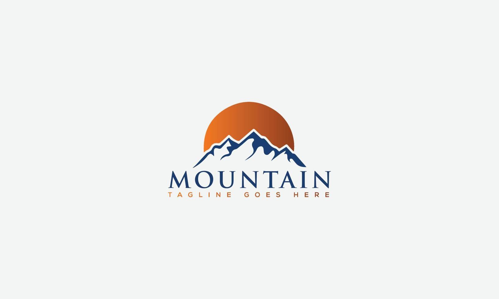 montaña logo diseño modelo vector gráfico marca elemento.