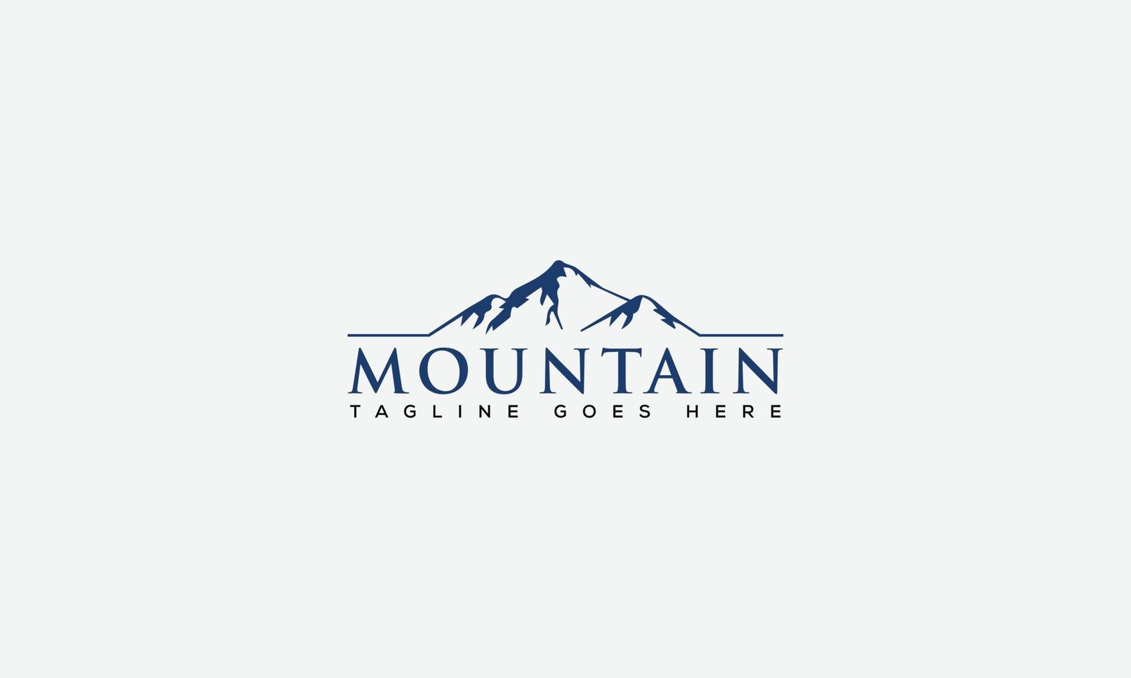 Mountain Logo Design Template Vector Graphic Branding Element.
