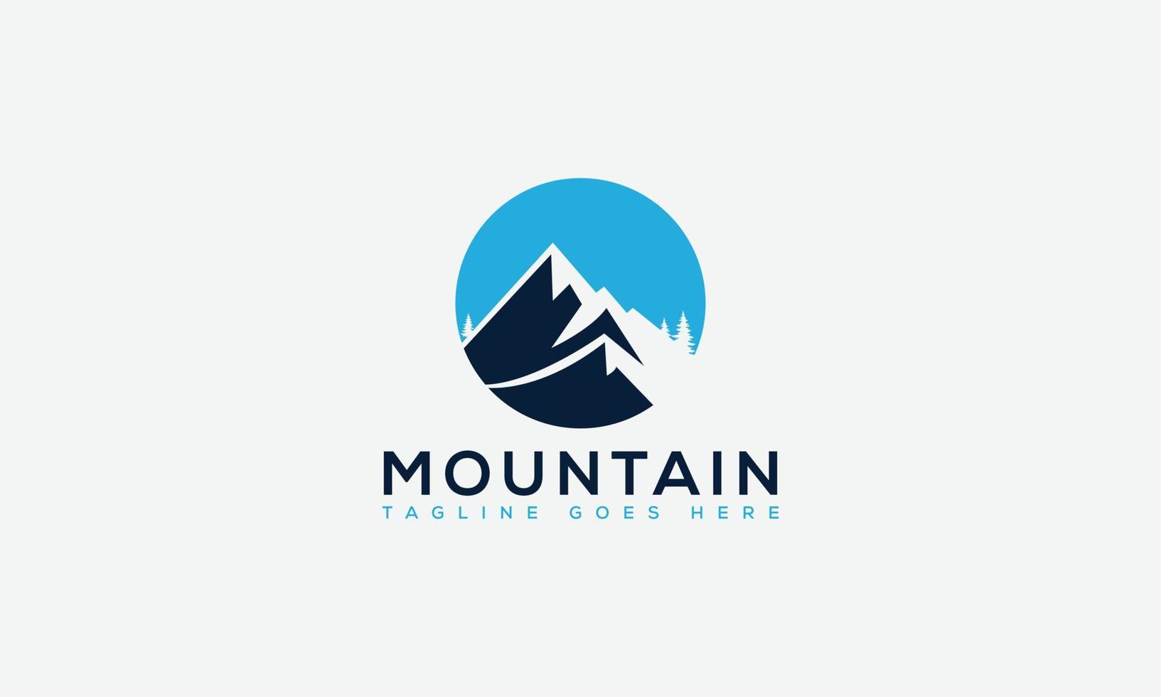 montaña logo diseño modelo vector gráfico marca elemento.