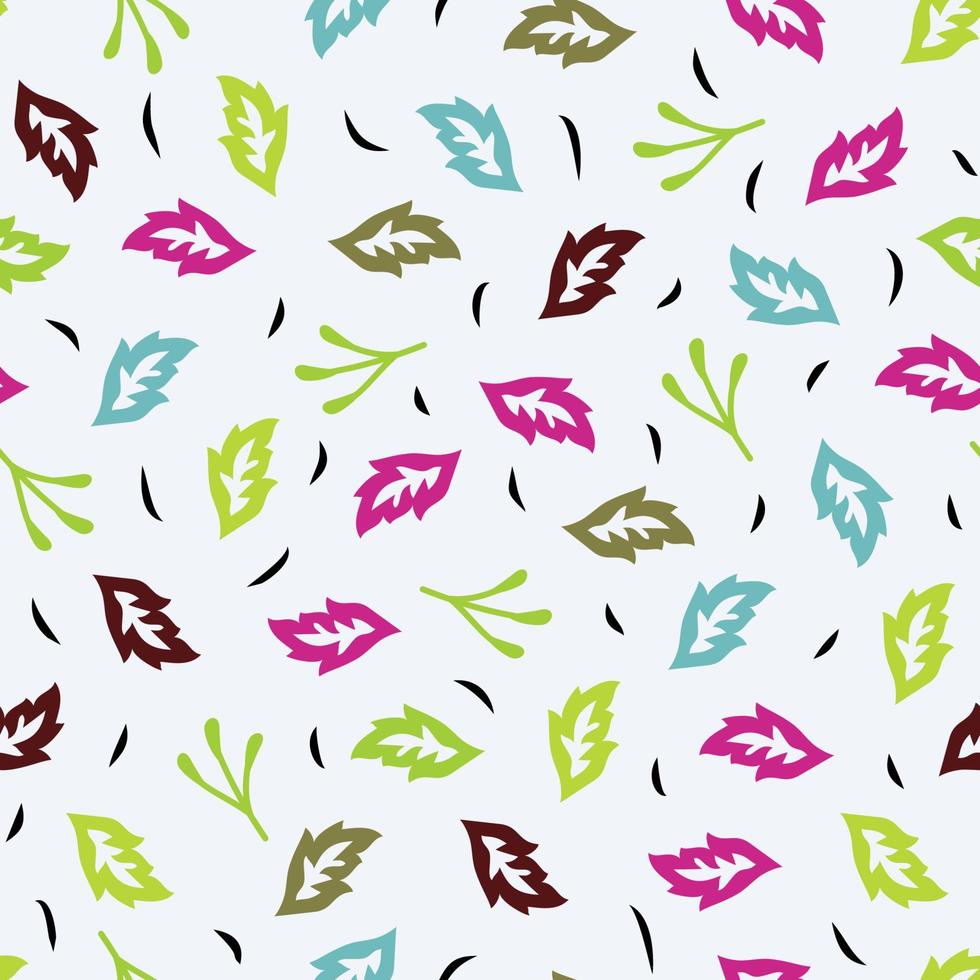 Small Motifs Vintage floral background. Seamless vector pattern for design and fashion prints. Leaves pattern. Liberty style