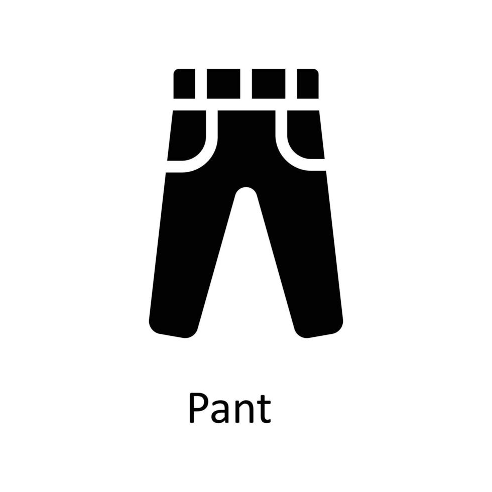 pantalón vector sólido iconos sencillo valores ilustración valores