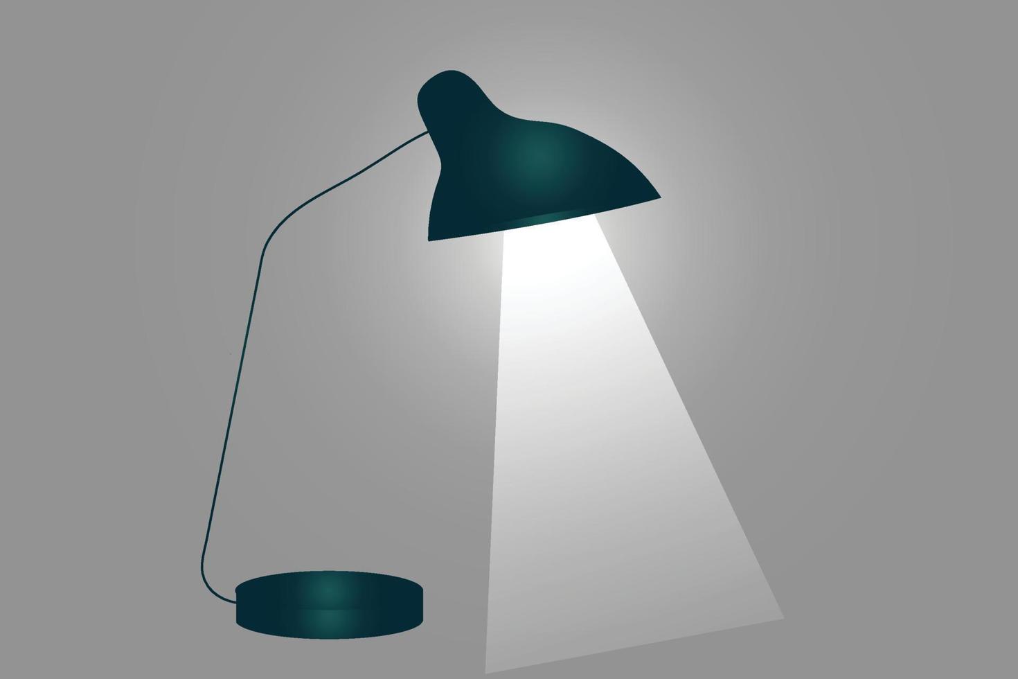Table lamp concept illustration vector