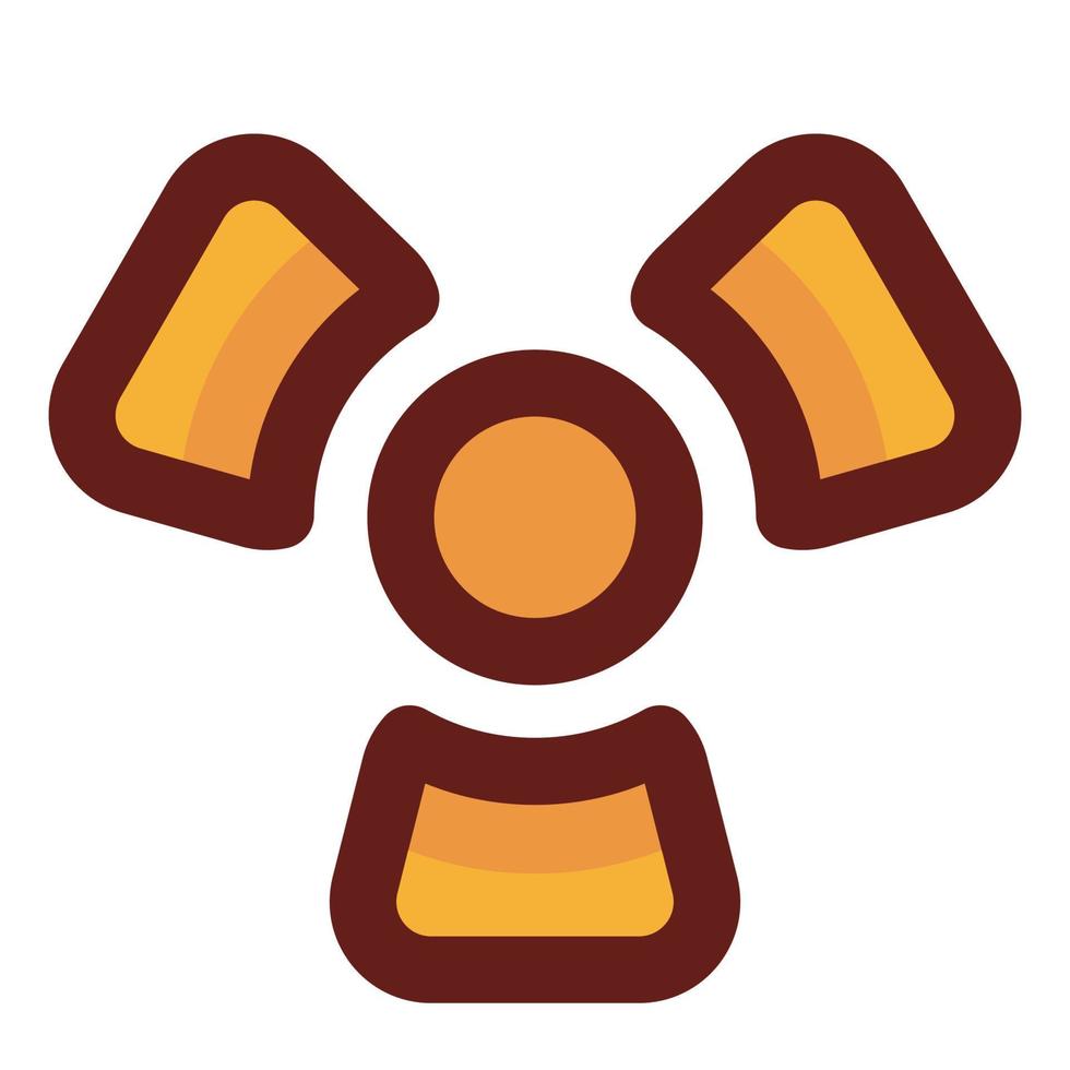 radiation icon and symbol vector