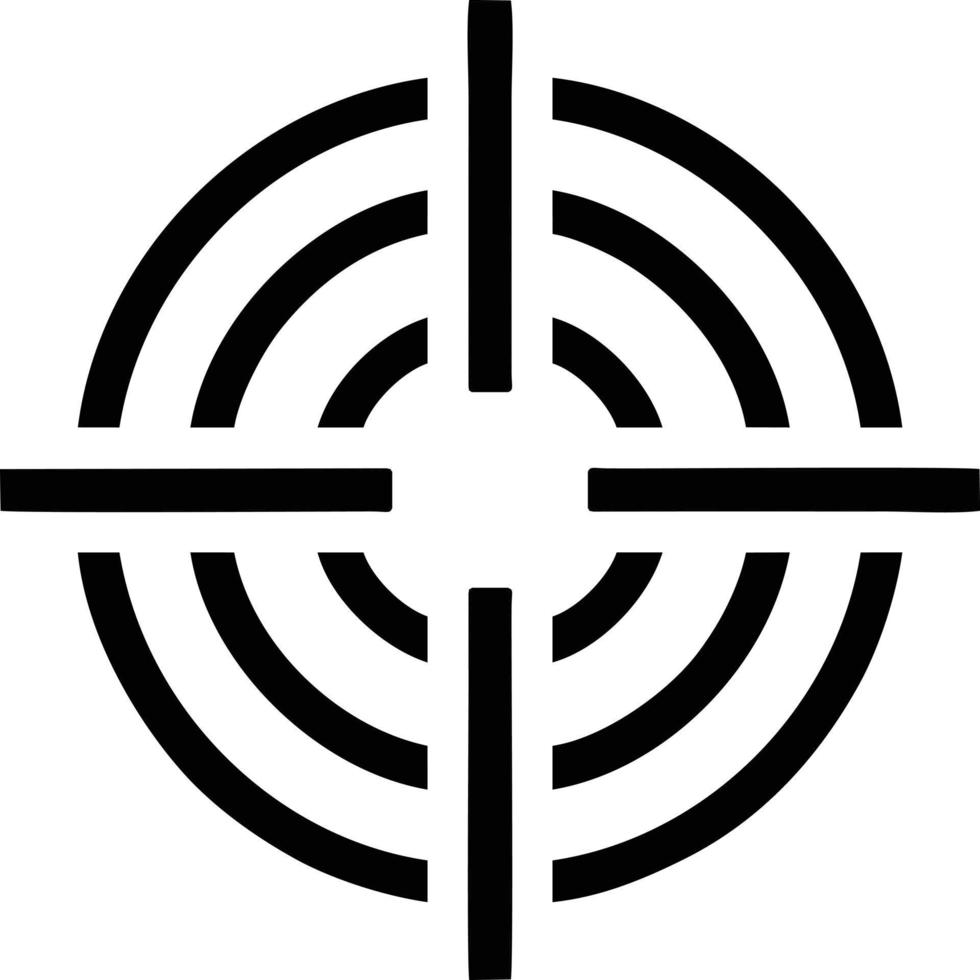 Target focus icon symbol design image, illustration of the success goal icon concept. EPS 10 vector