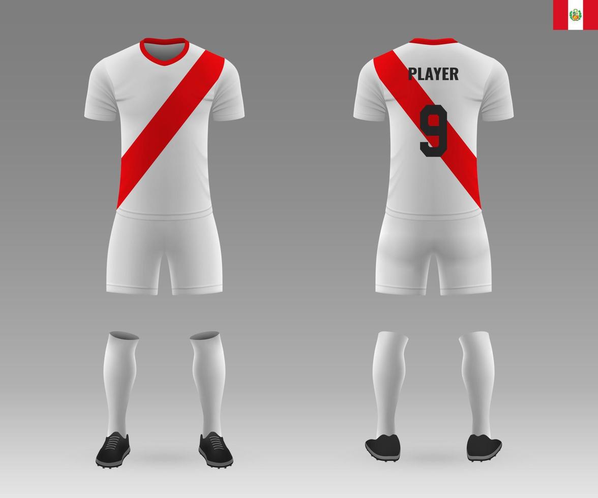 soccer kit of national team vector