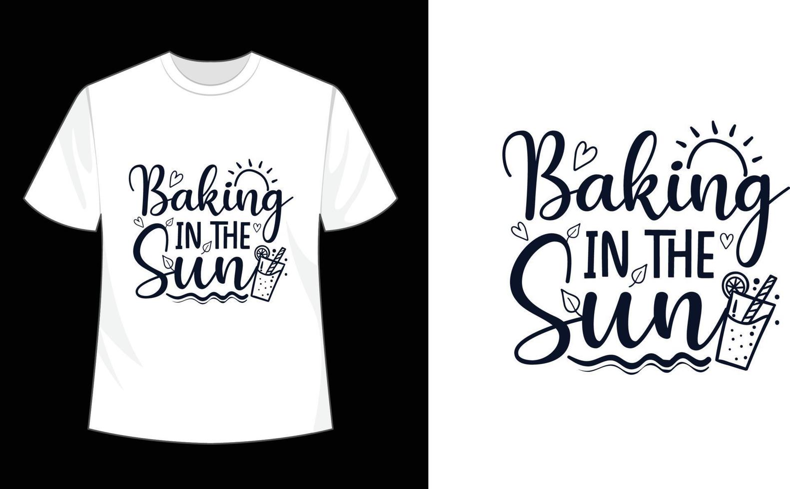Summer T-shirt Design Hello Summer Sublimation Beach Vibes vector