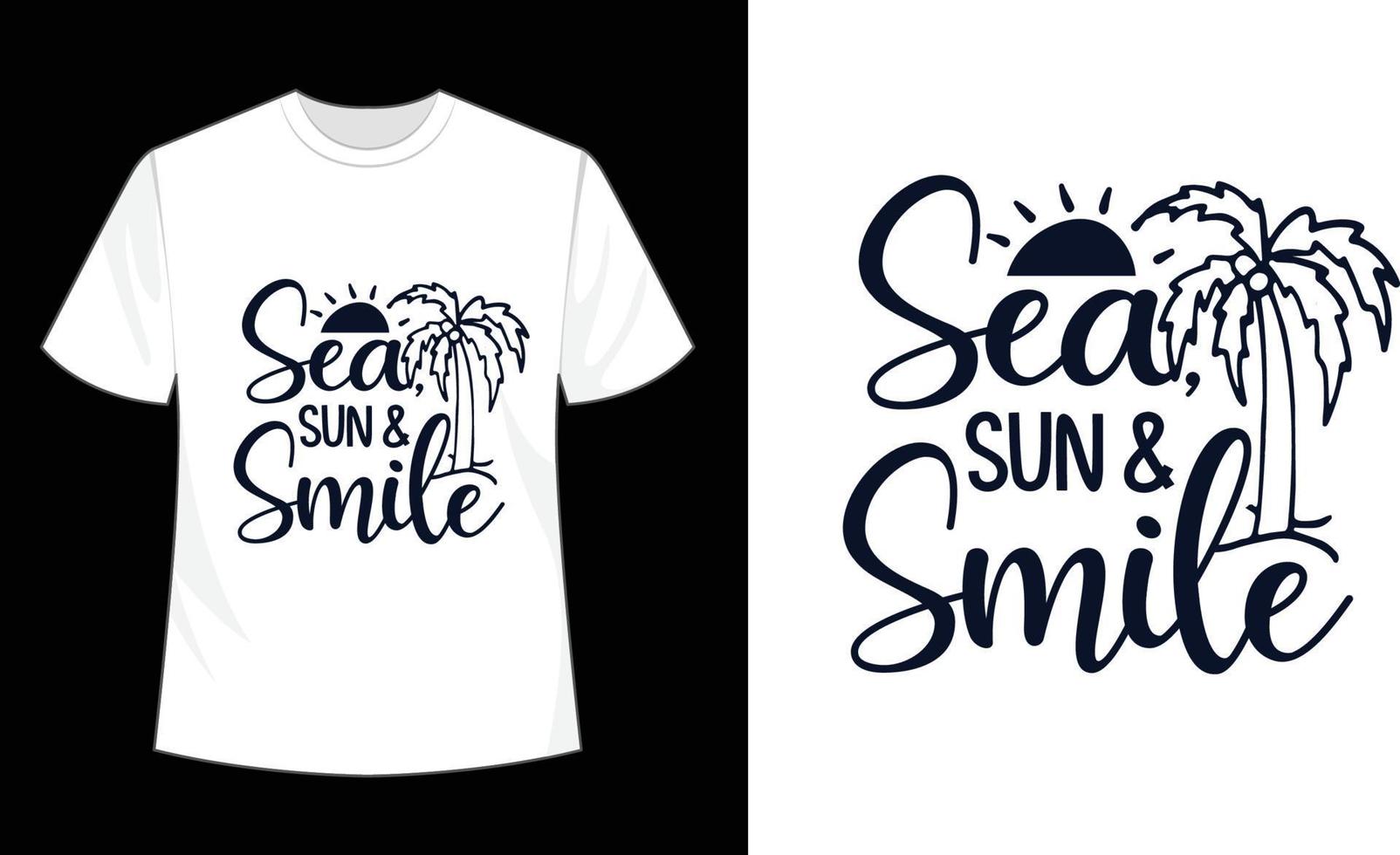 Summer T-shirt Design Hello Summer Sublimation Beach Vibes vector