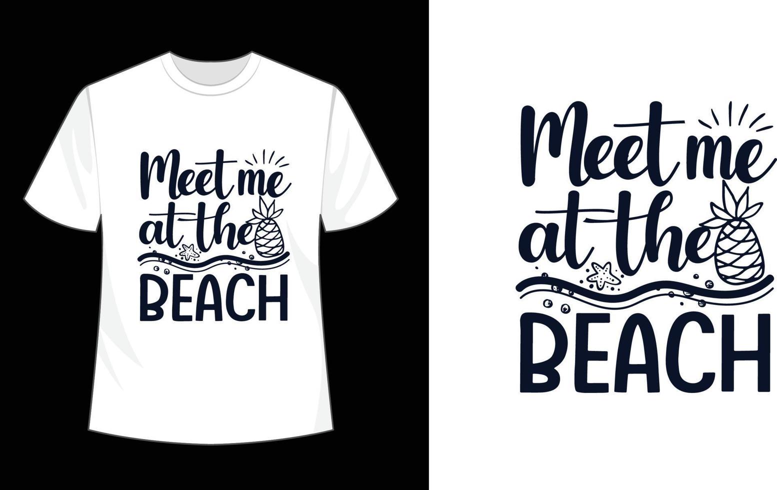 Summer T-shirt Design Hello Summer Sublimation Beach Vibes vector