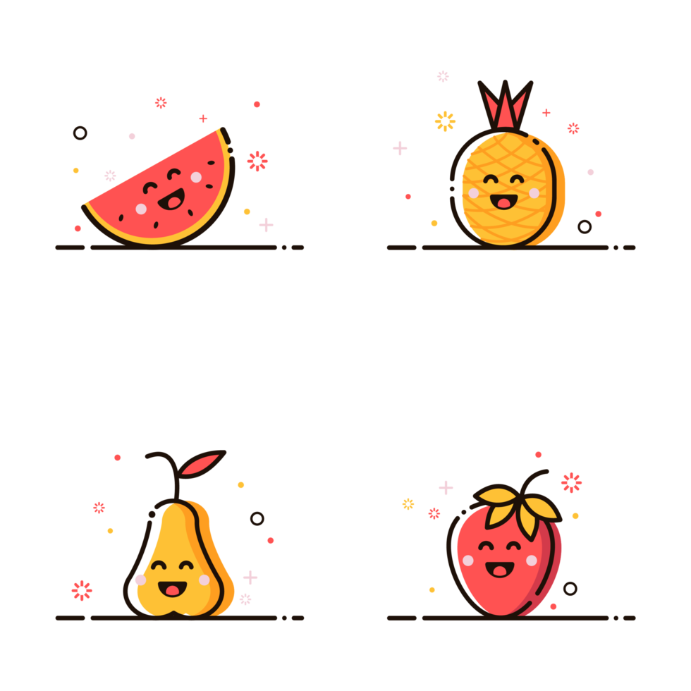 fruit icône dans mbe style png