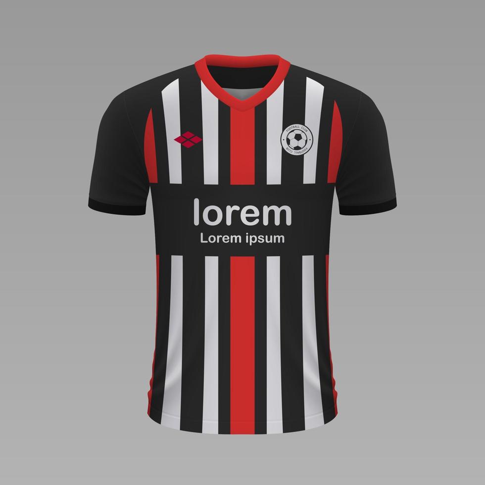 realista fútbol camisa 2020 vector