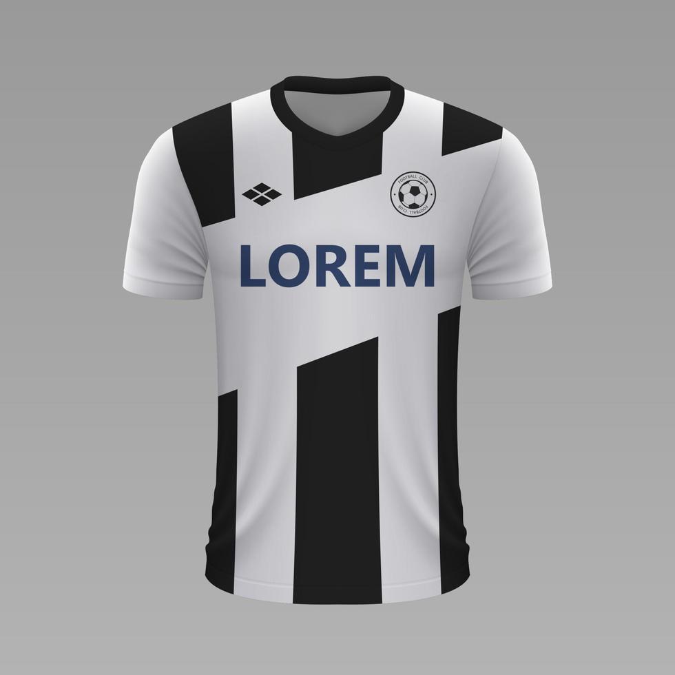 realista fútbol camisa 2020 vector