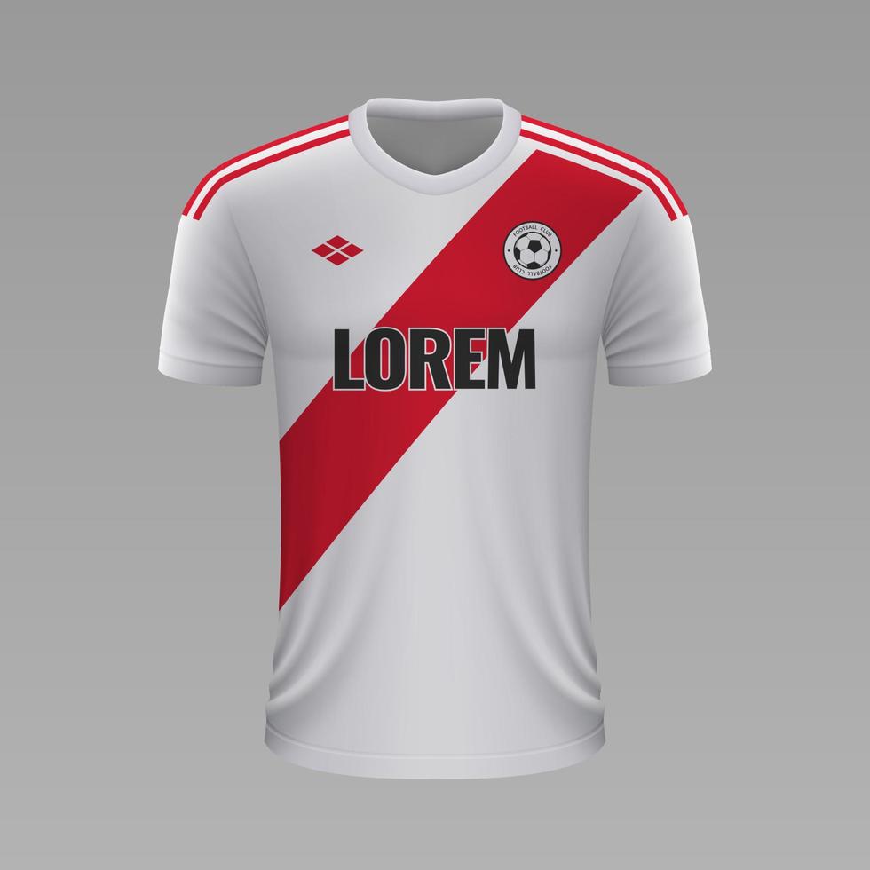 realista fútbol camisa 2020 vector