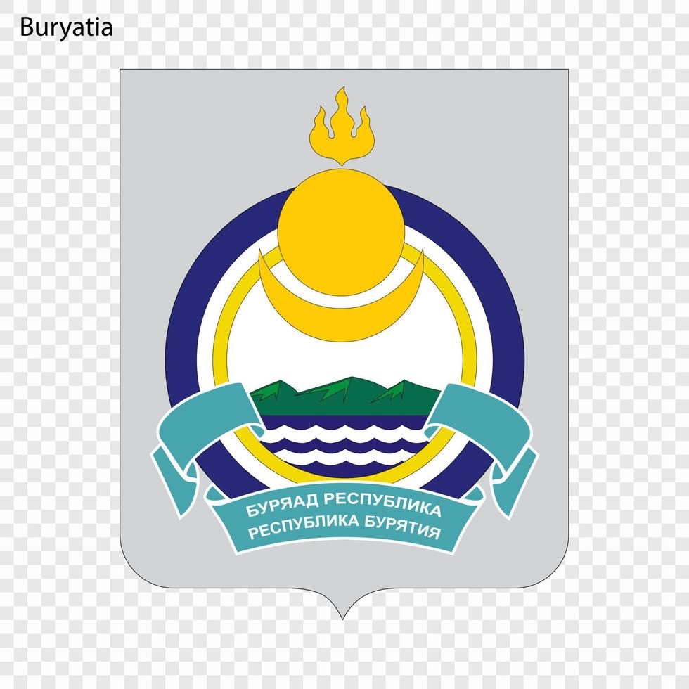Emblem of  province of Russia vector