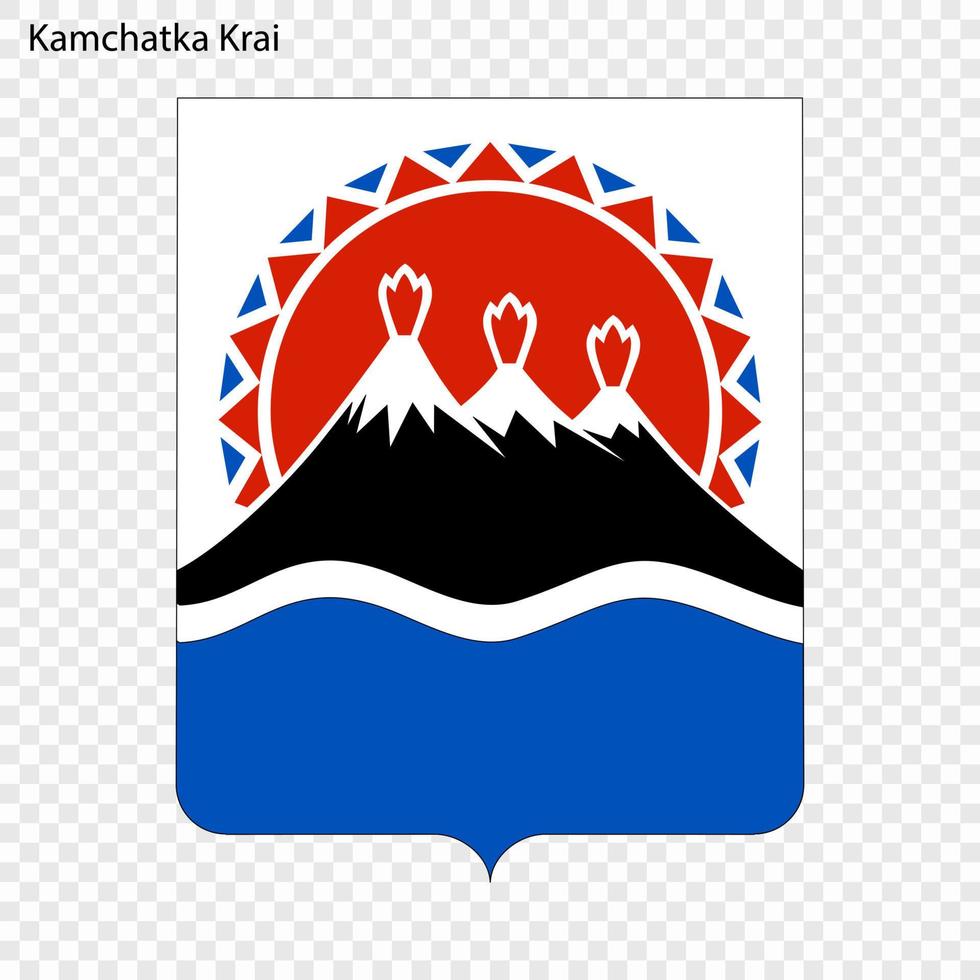 Emblem of  province of Russia vector