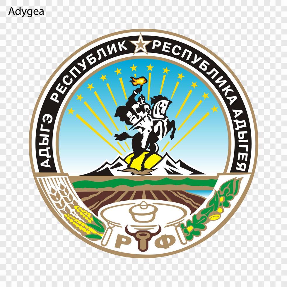 Emblem of  province of Russia vector