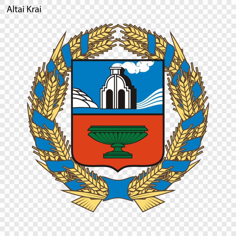 Emblem of  province of Russia vector