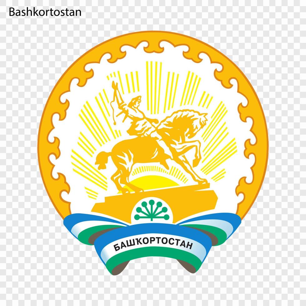 Emblem of  province of Russia vector