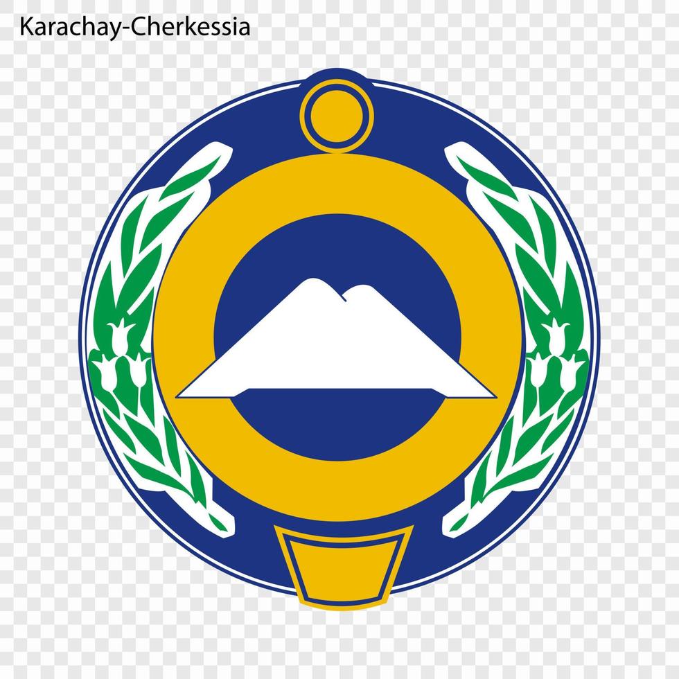 Emblem of  province of Russia vector