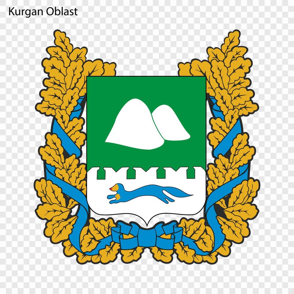 Emblem of  province of Russia vector