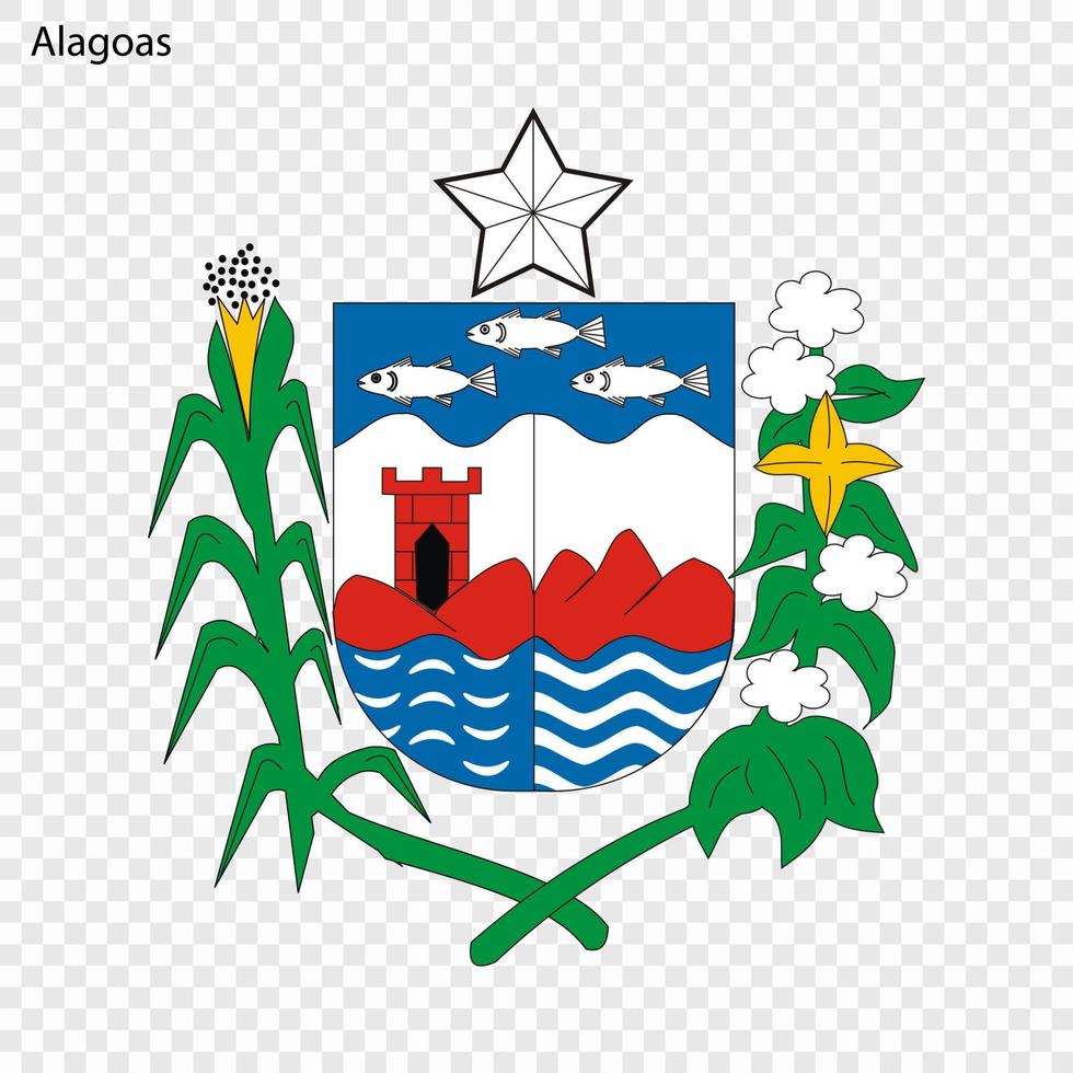 emblem state of brazil vector
