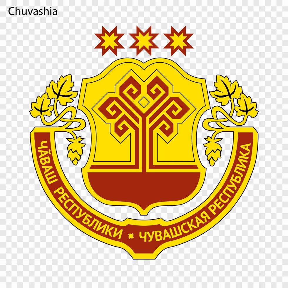 emblema de provincia de Rusia vector