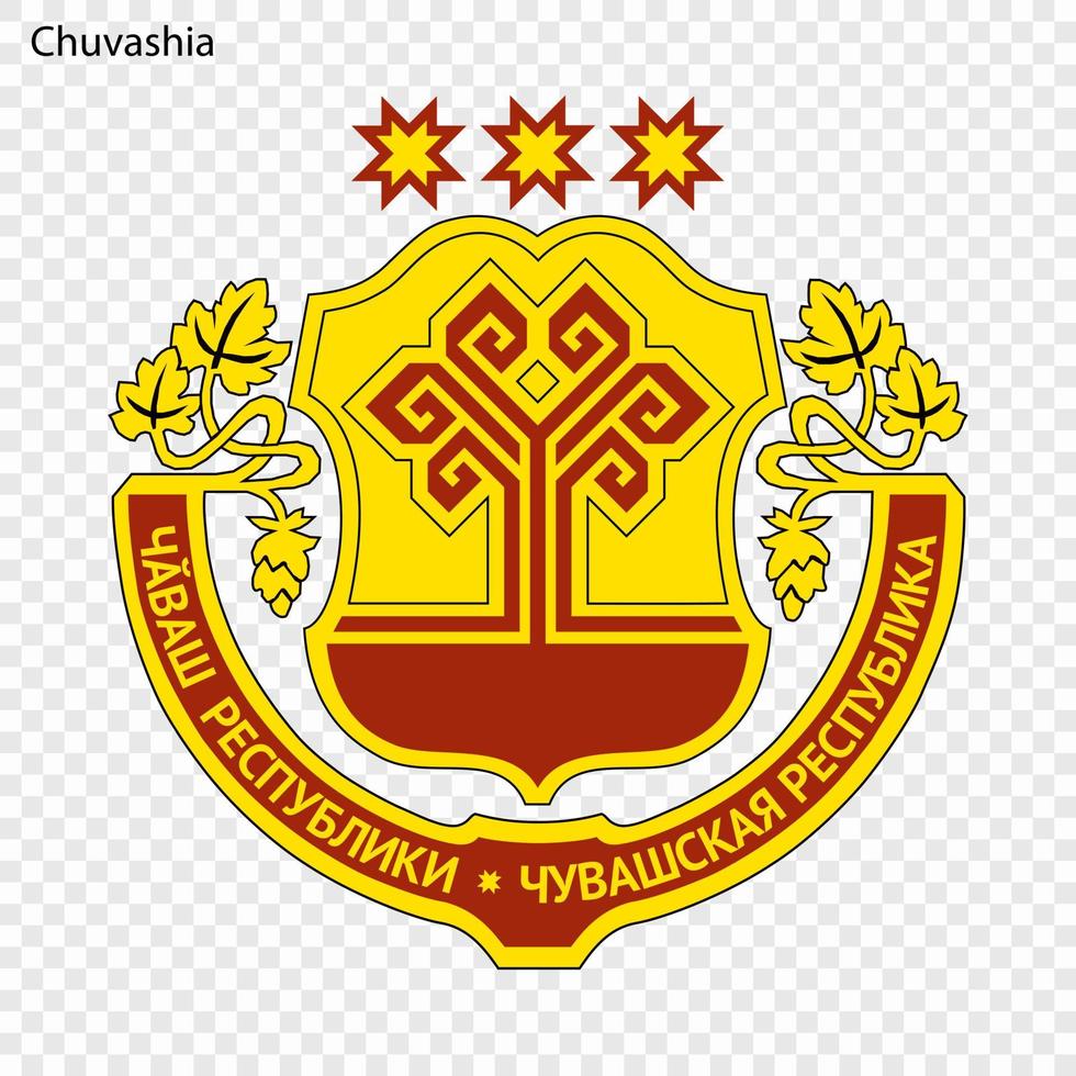 Emblem of  province of Russia vector