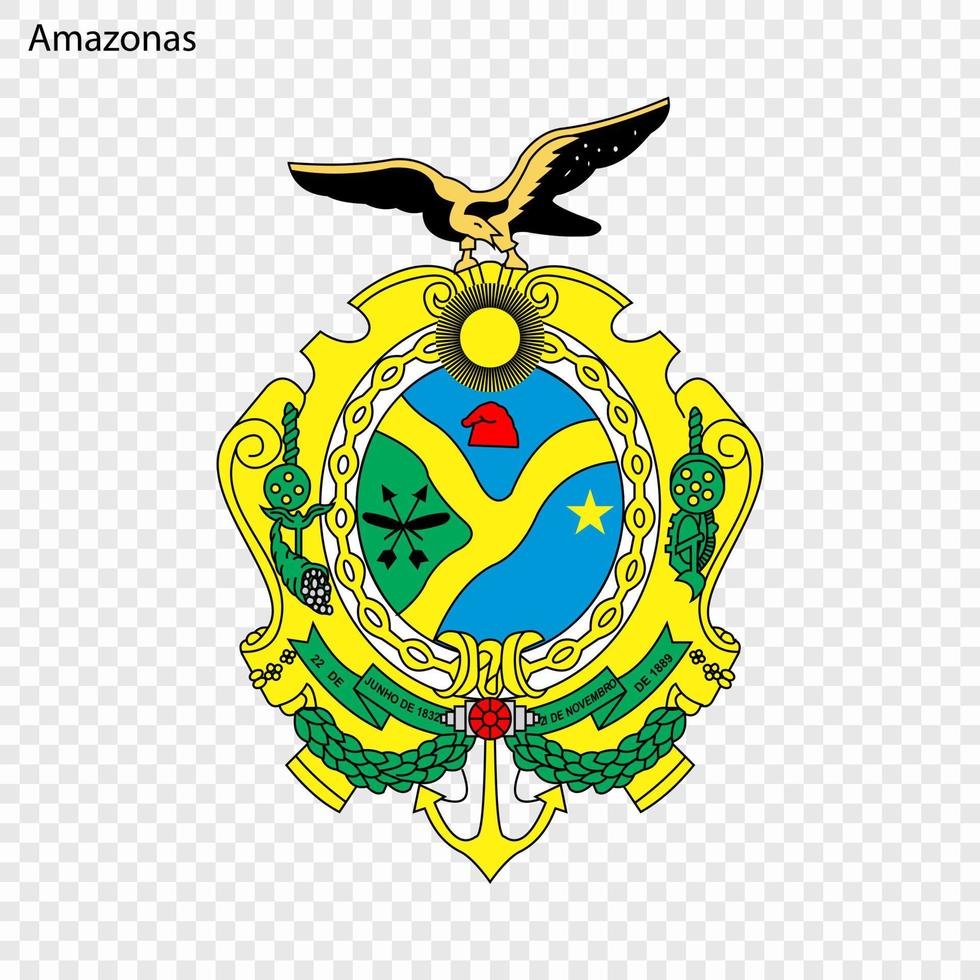 emblema estado de Brasil vector
