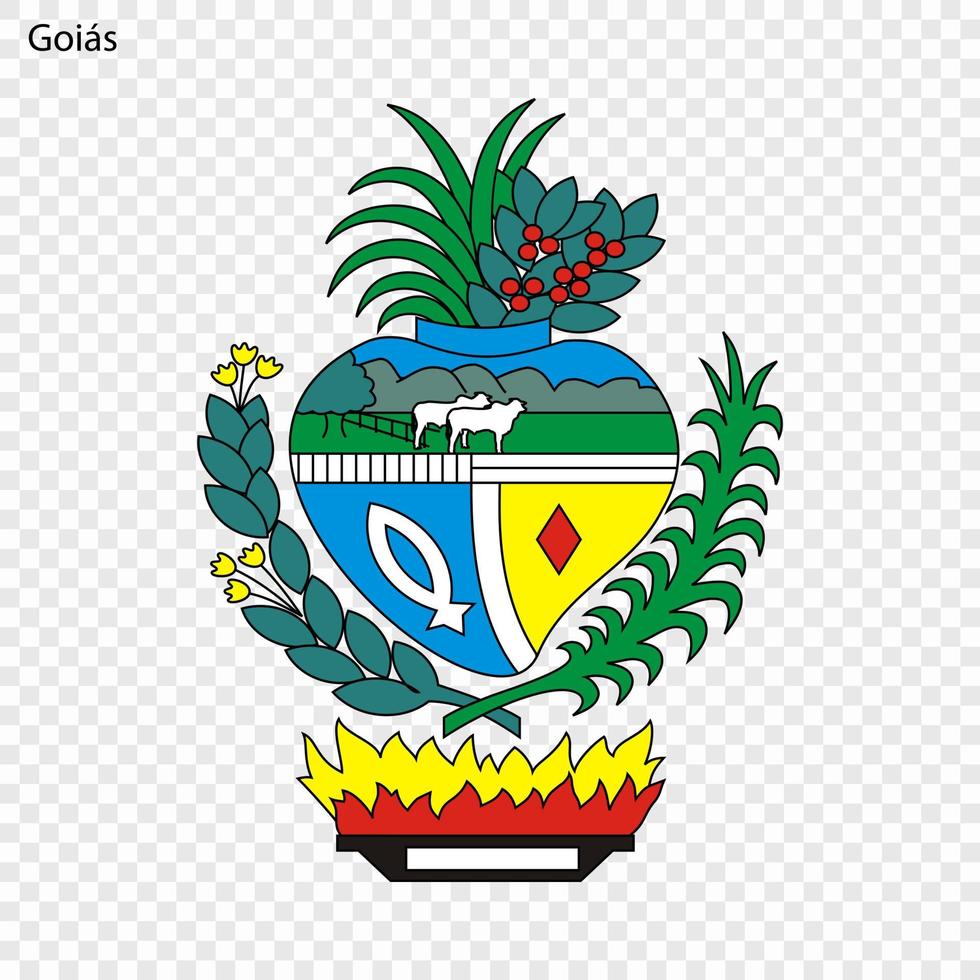 emblem state of brazil vector