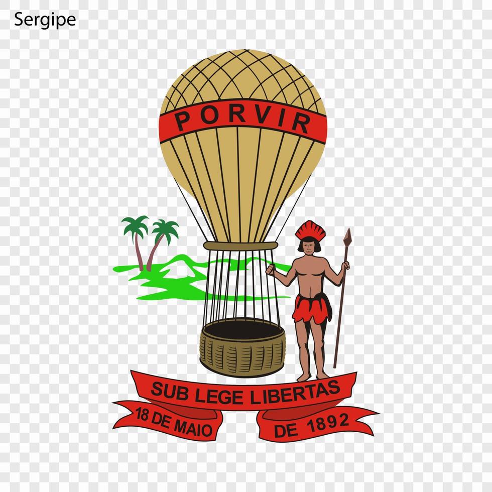 emblem state of brazil vector
