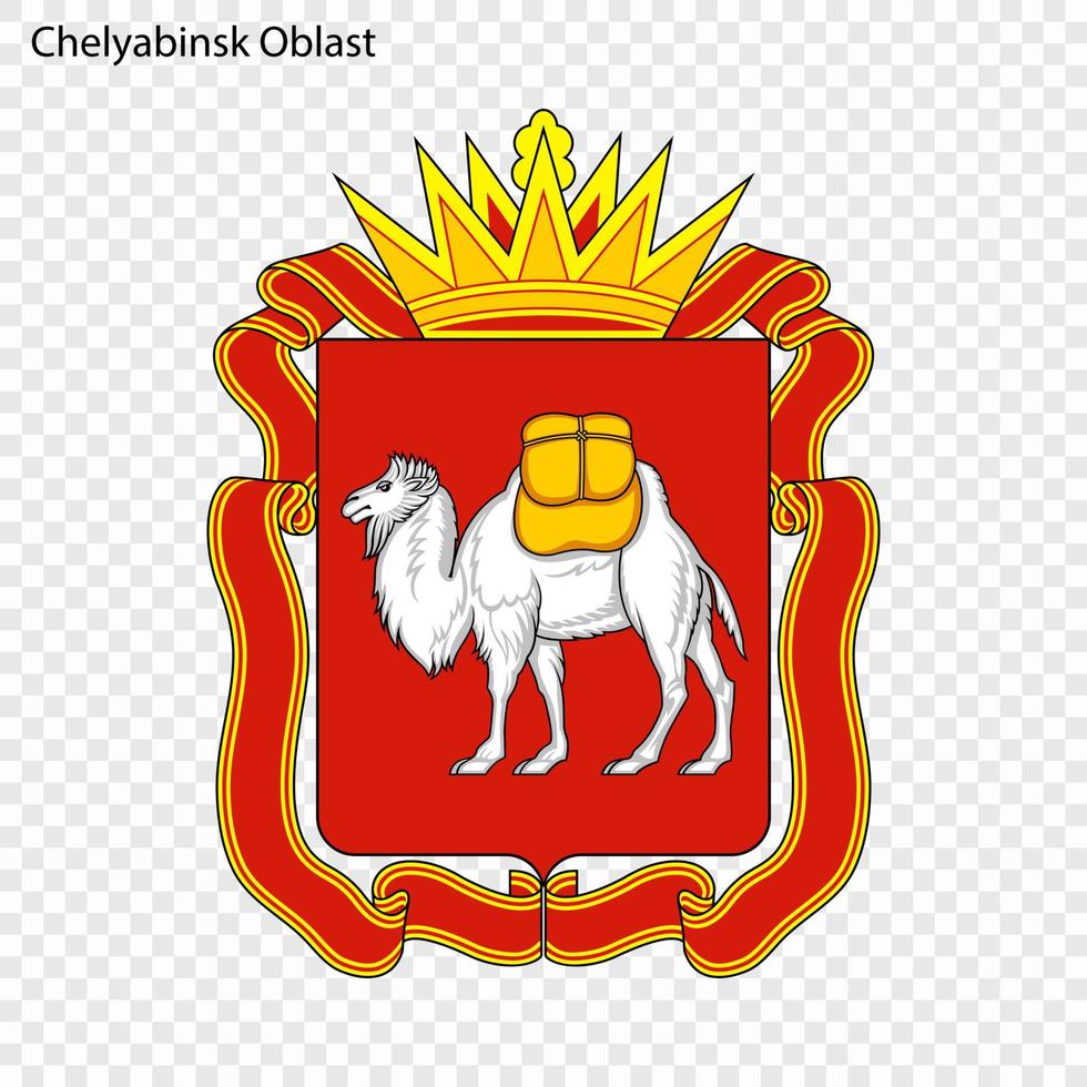 Emblem of  province of Russia vector