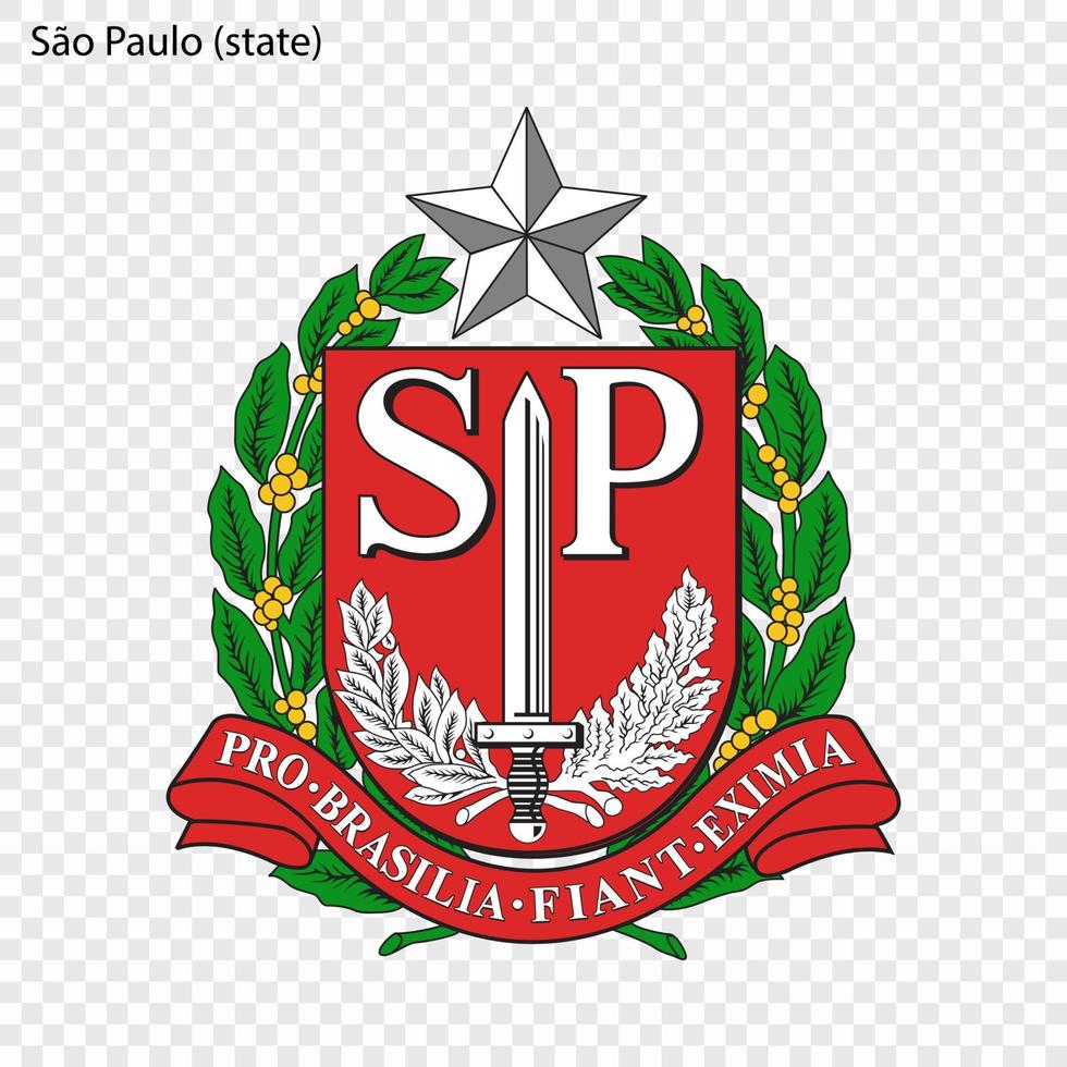 emblem state of brazil vector