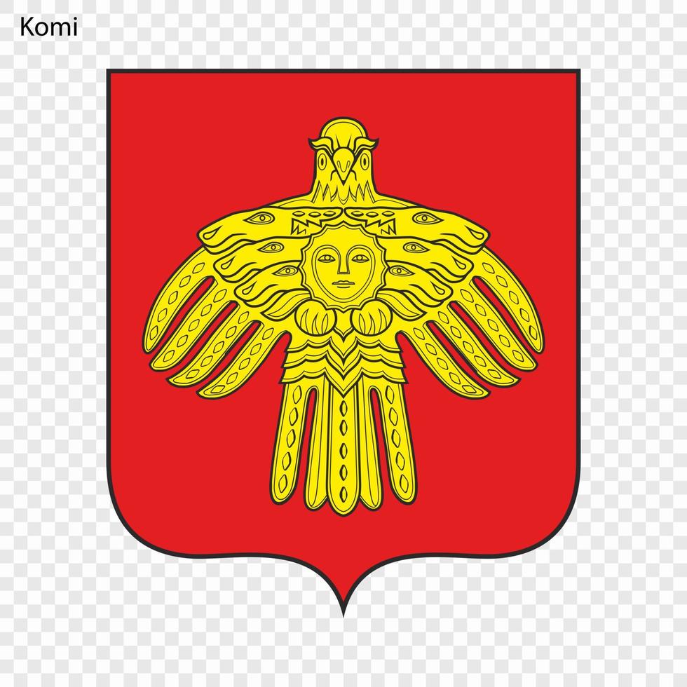 Emblem of  province of Russia vector