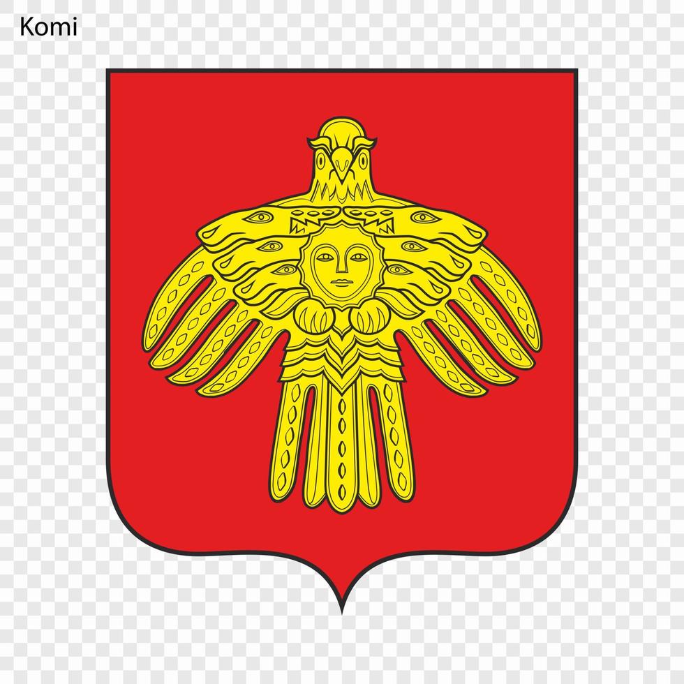 emblema de provincia de Rusia vector