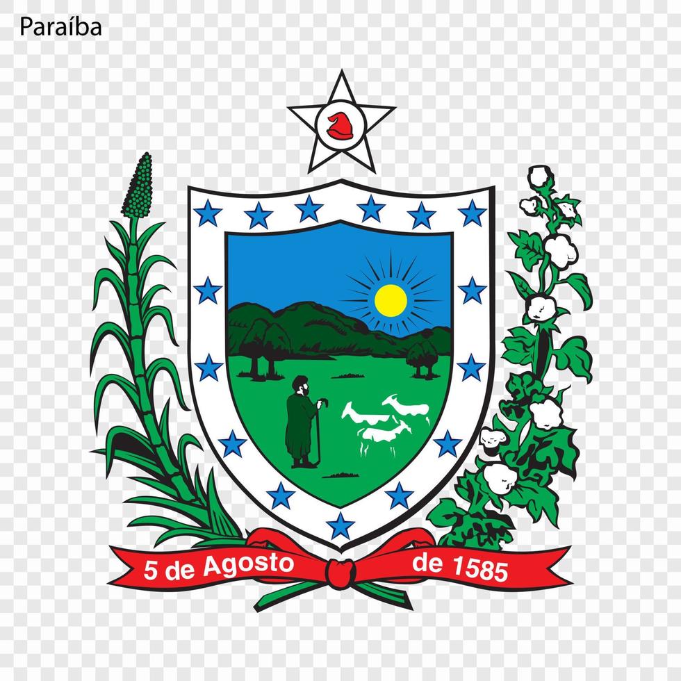 emblema estado de Brasil vector