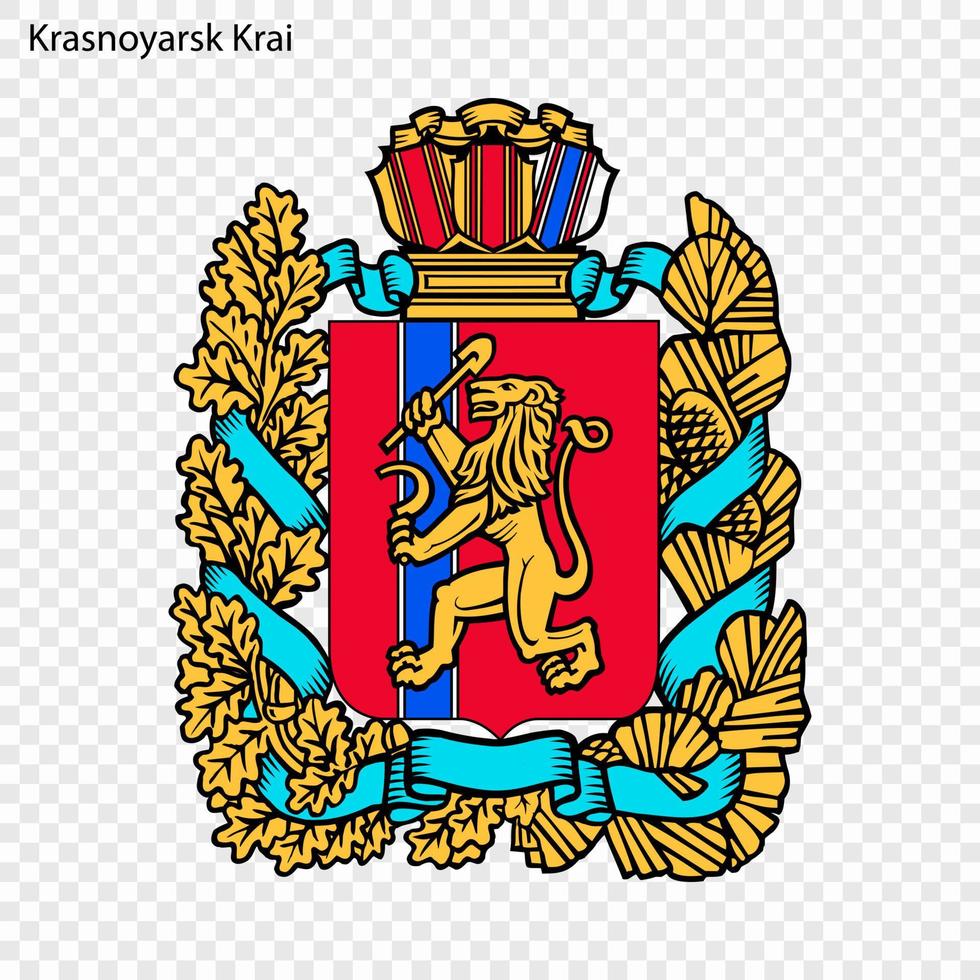 Emblem of  province of Russia vector