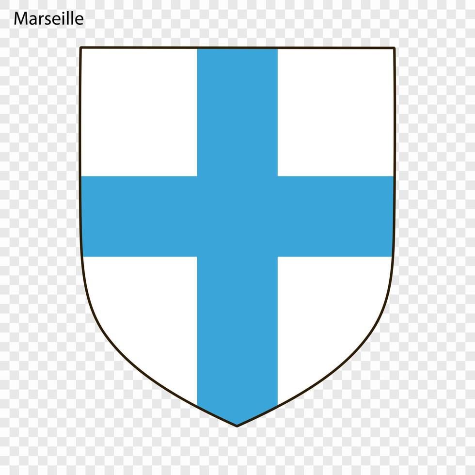 Emblem of Marseille vector