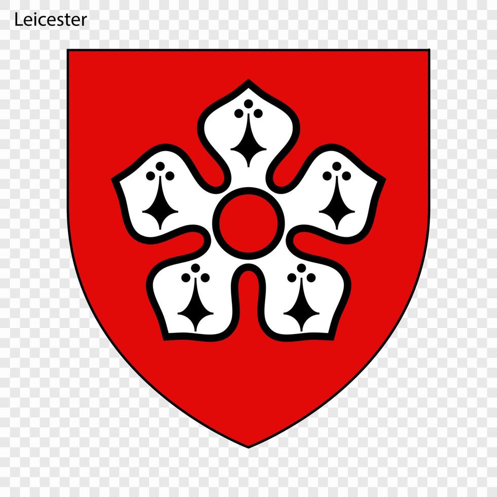 Emblem of Leicester vector