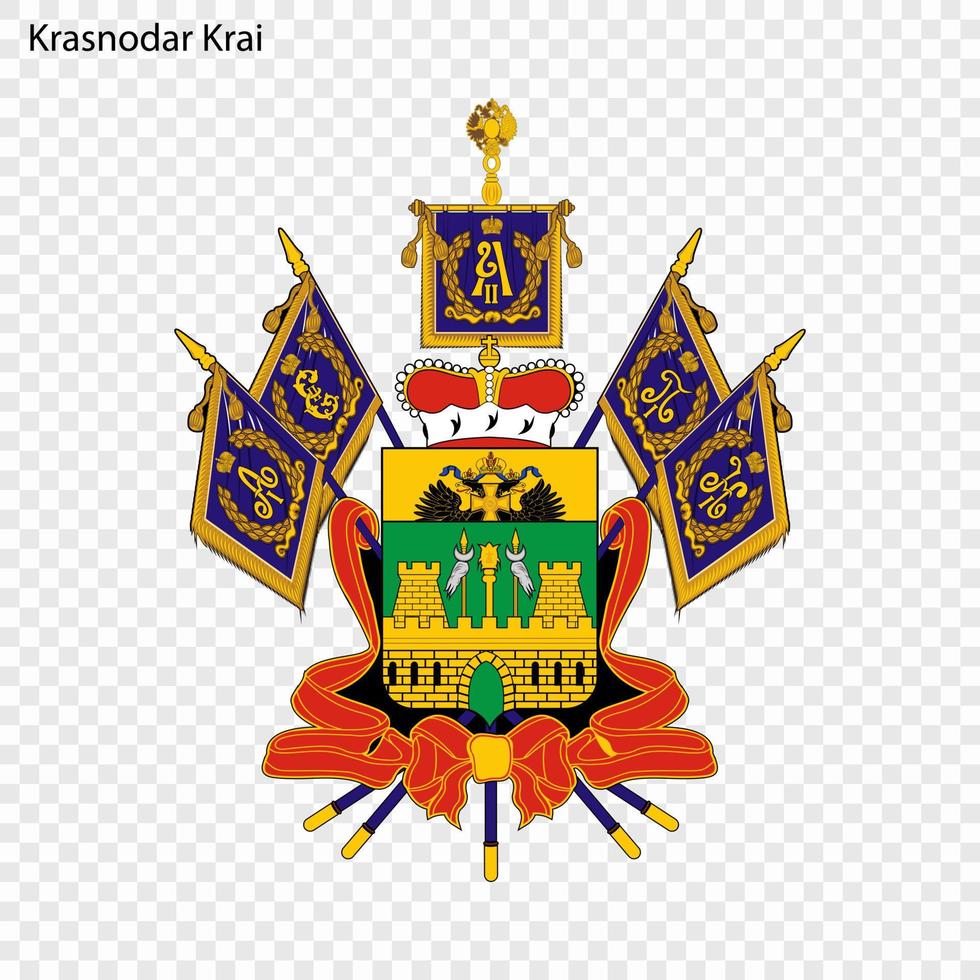 Emblem of  province of Russia vector