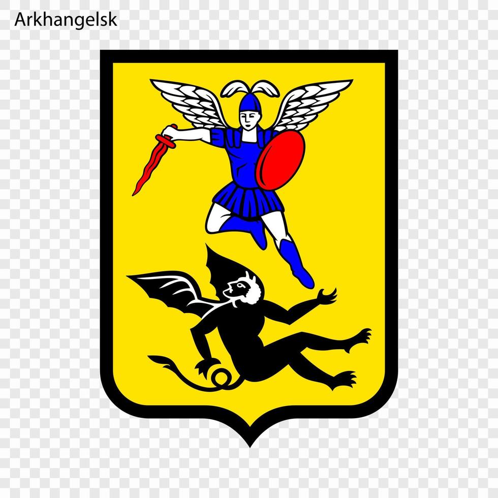 emblema de arkángelsk vector