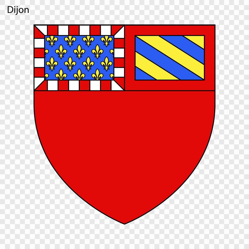Emblem of Dijon vector