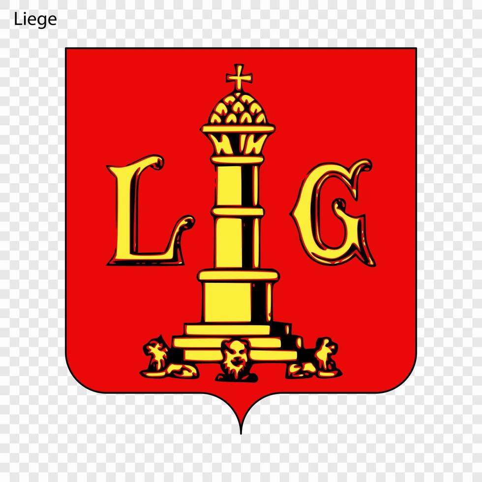 Emblem of Liege vector