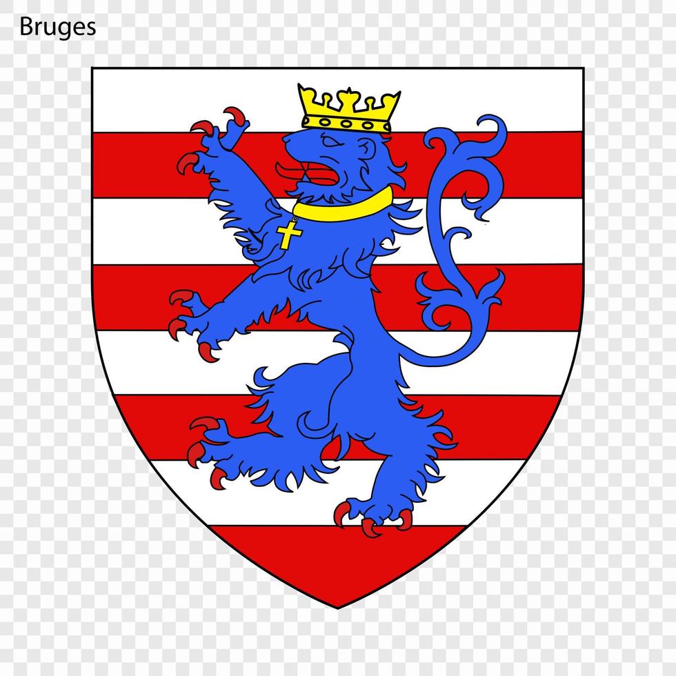 Emblem of Bruges vector