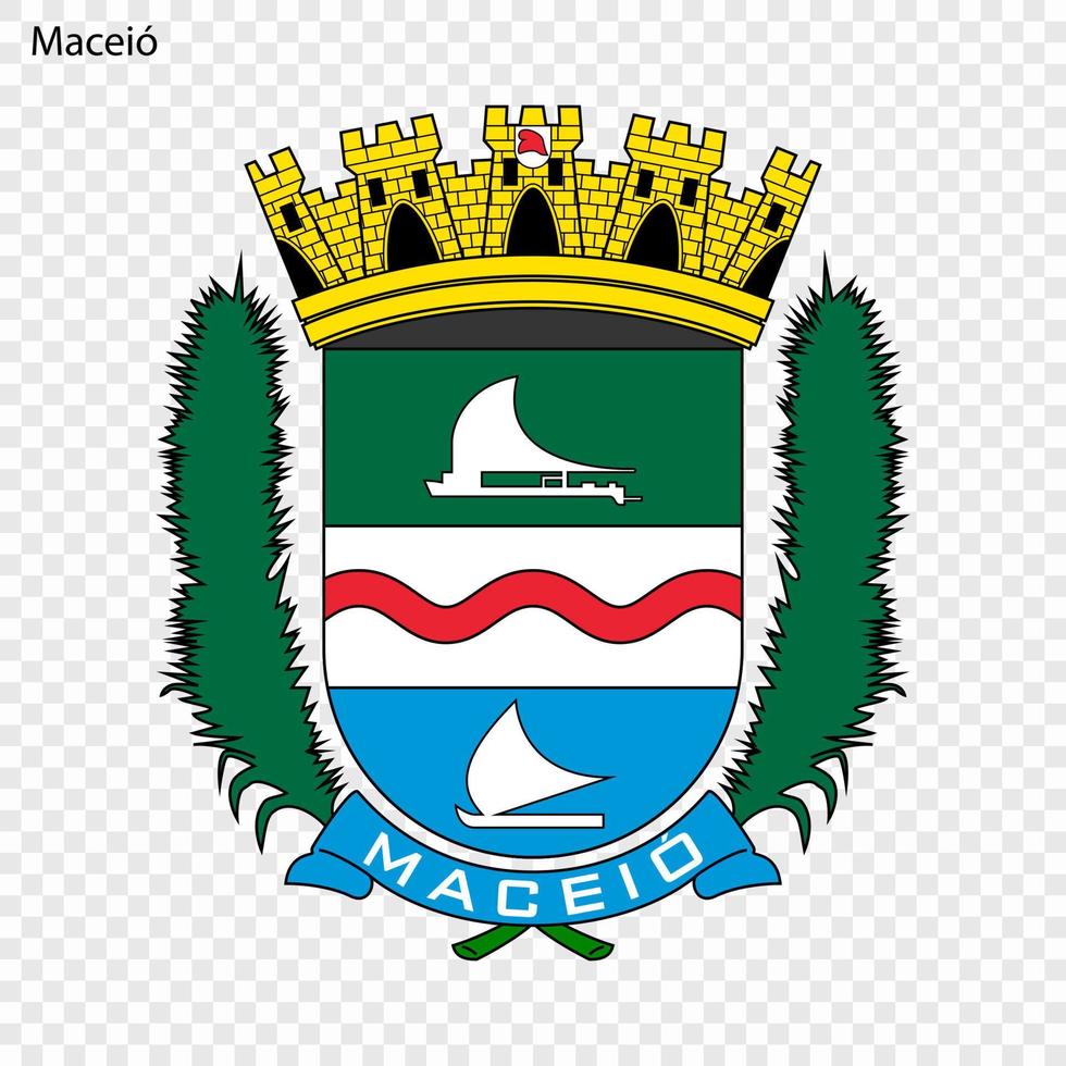 Emblem of Maceio vector