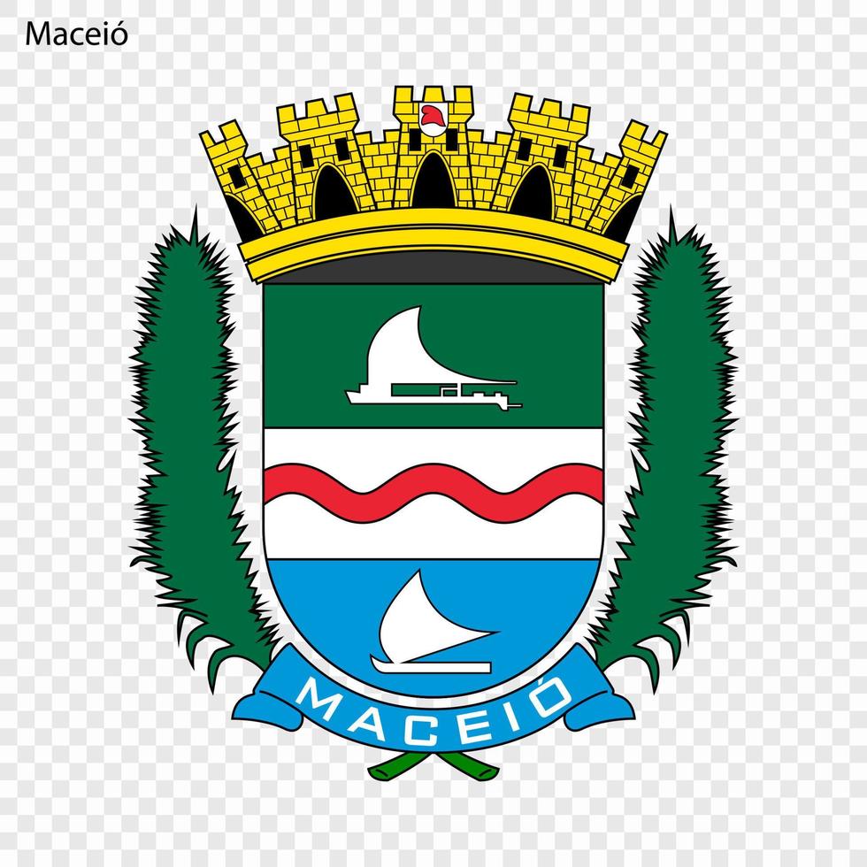 emblema de maceio vector