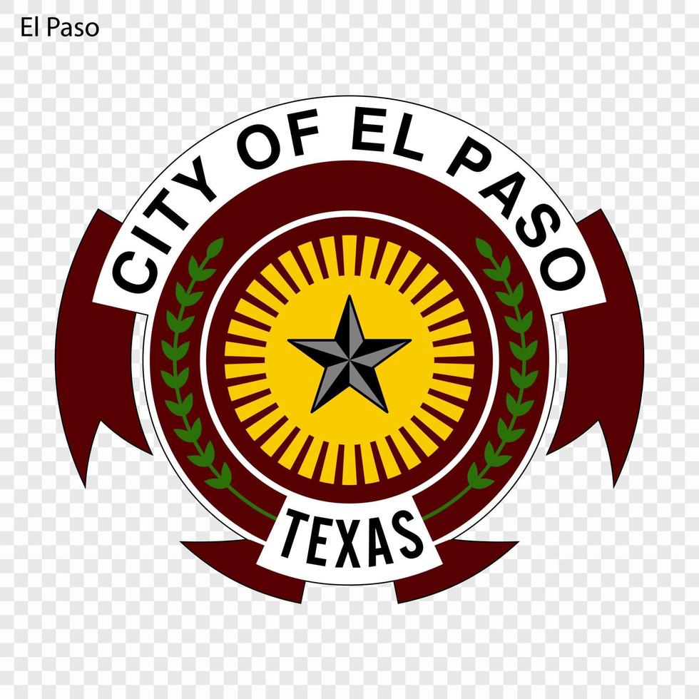 Emblem of El Paso vector