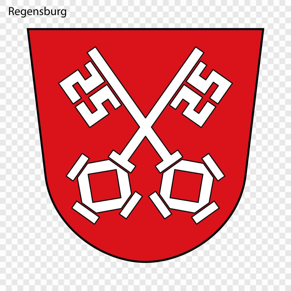 emblema de ciudad de Alemania vector