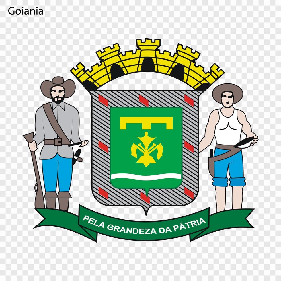 Emblem of Goiania vector