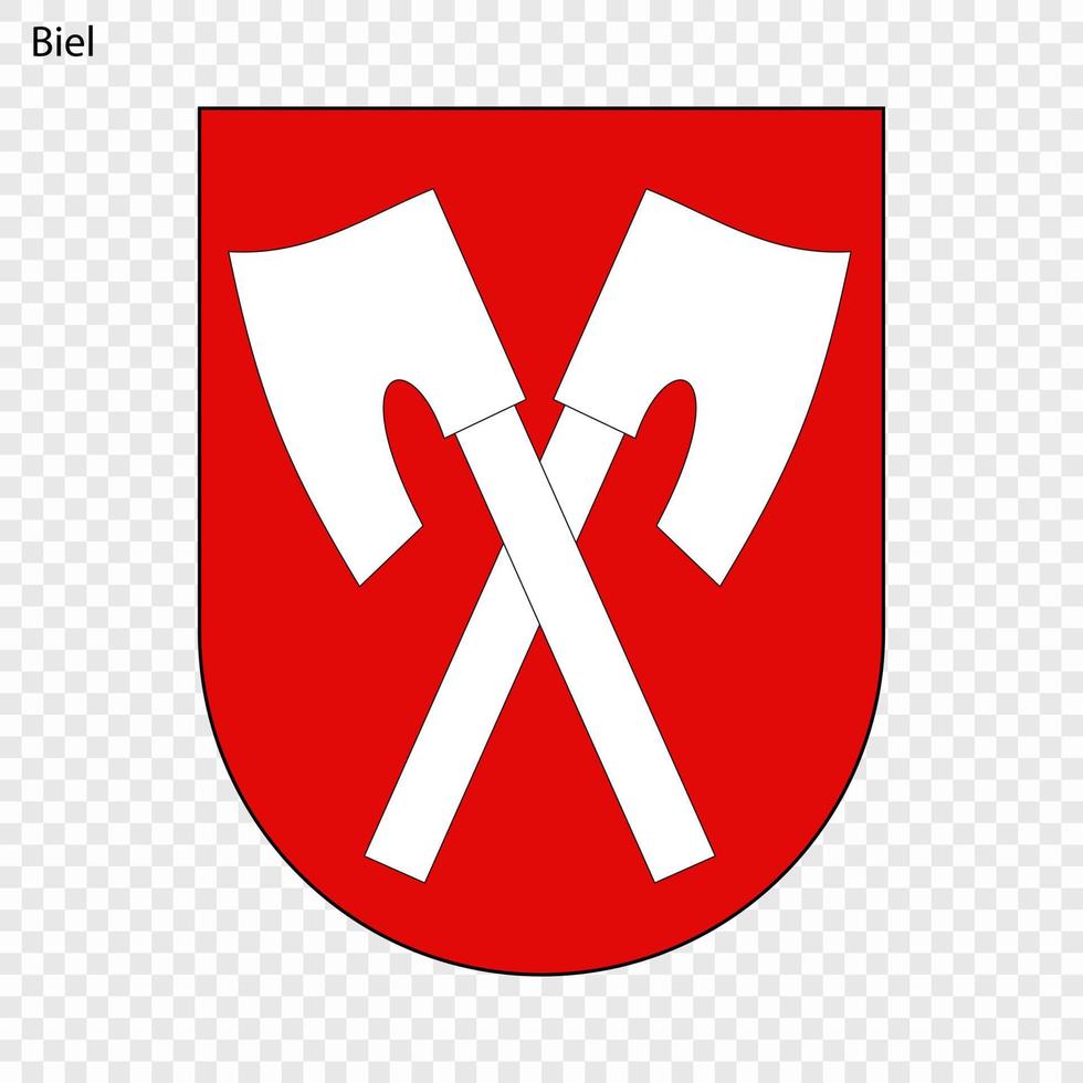 Emblem of Biel vector