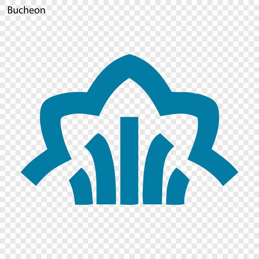 Emblem of Bucheon vector